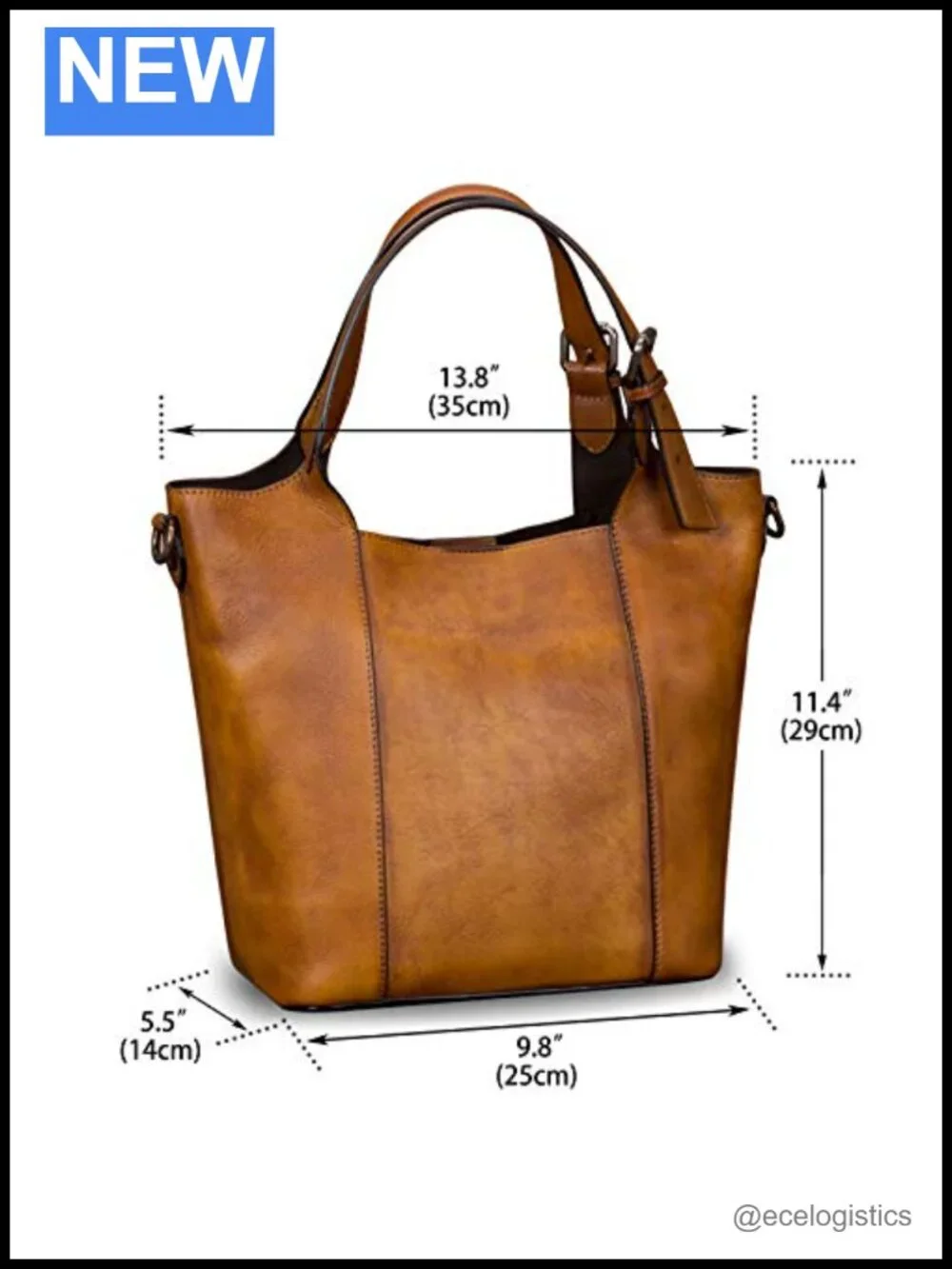Genuine Leather Vintage Handmade Satchel Shoulder Bag Crossbody Tote